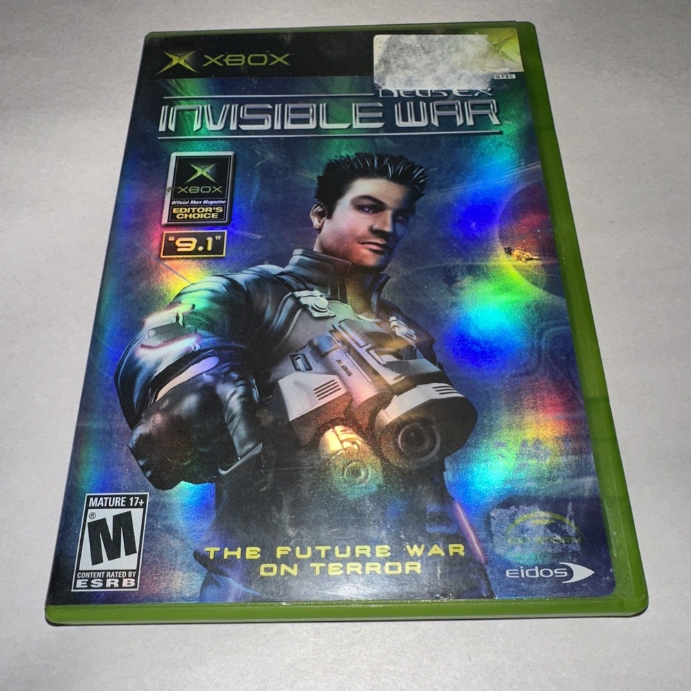 Deus Ex: Invisible War (Xbox, 2003) Complete CIB w/ Manual + Registration Card